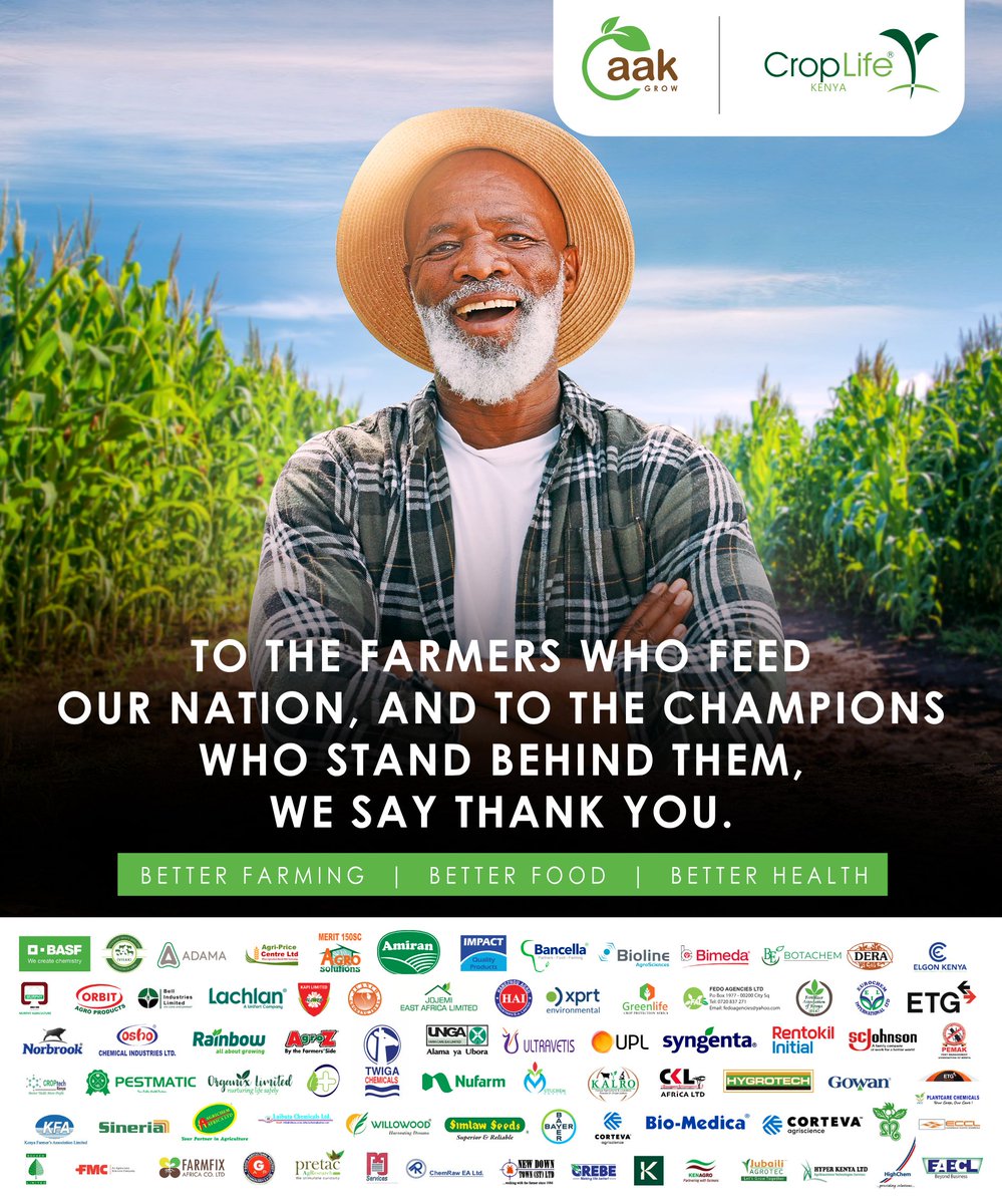 HAPPY MASHUJAA DAY, from us here at aak-GROW/CropLife Kenya.   

#betterfarming #betterfood #betterhealth