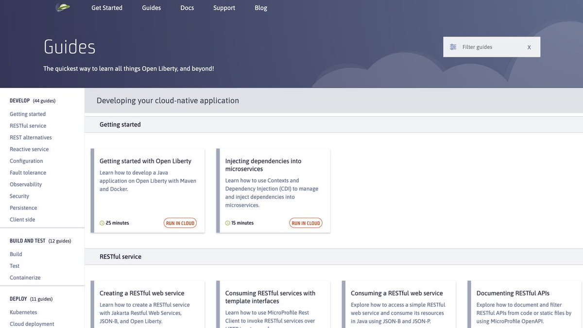 OpenLibertyIO's tweet image. ⌛ Tired of long docs and theory-heavy tutorials?
Try 65+ hands-on guides that show you how to build real #Java microservices with #OpenLiberty, #MicroProfile &amp;amp; #JakartaEE, in 25 minutes or less.

Perfect for leveling up your skills fast!
📚 Start here: openliberty.io/guides/