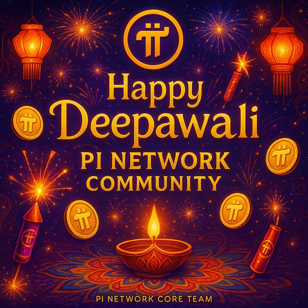 PiCoreGroup's tweet image. 🌟 Happy Deepawali to all Pi Network Pioneers! 🌟
This festival of light brings new hope, prosperity and a dream come true moment for the Pi Network Community! 🚀🔥
🪔 As diyas light up the world, Pi Network lights up our financial future 💜
💰 Let this Diwali bring Pi Coin’s…
