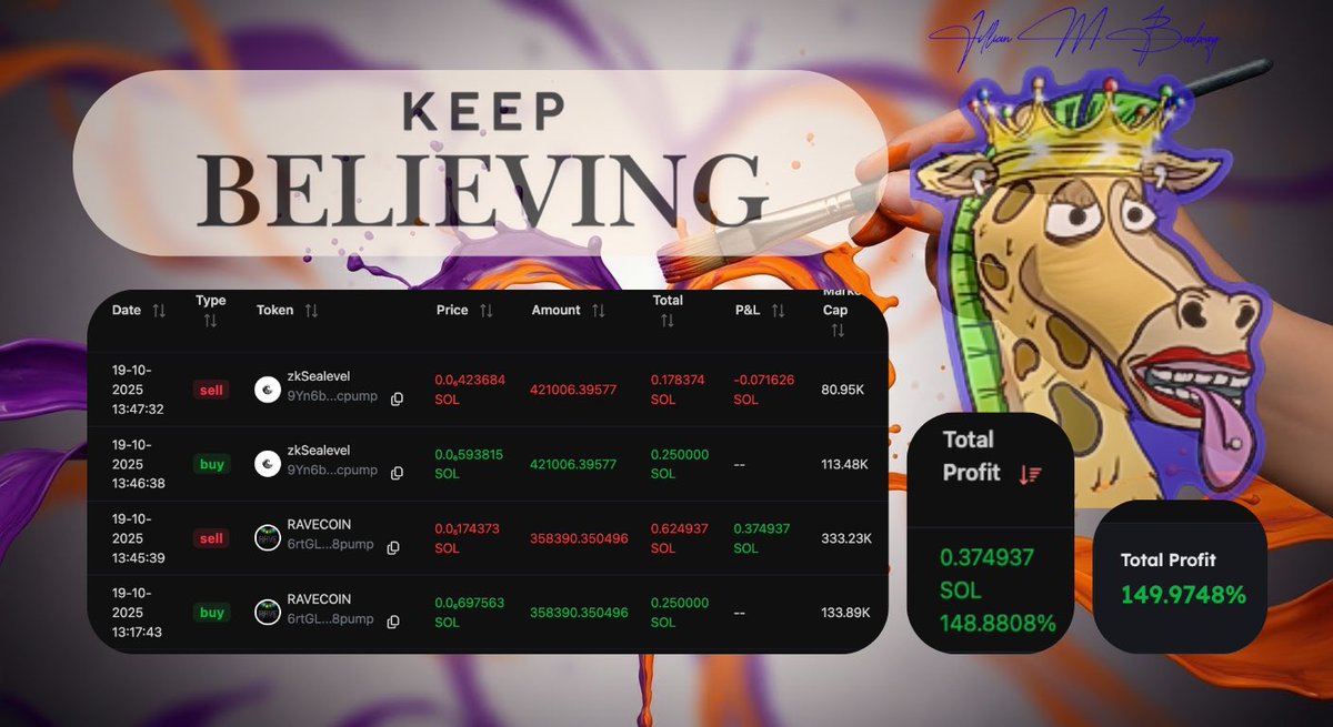 IamJilly's tweet photo. 149% profit.
No hype. Just execution.
@StackerAgent handled it.
You locked $GARY? You’re already ahead.
Believe. Build. Stack.
#Solana #StackerAgent #GaryClub https://t.co/tMrz1eyooH