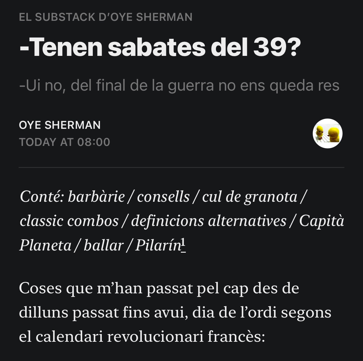💌 nova entrada open.substack.com/pub/oyesherman…