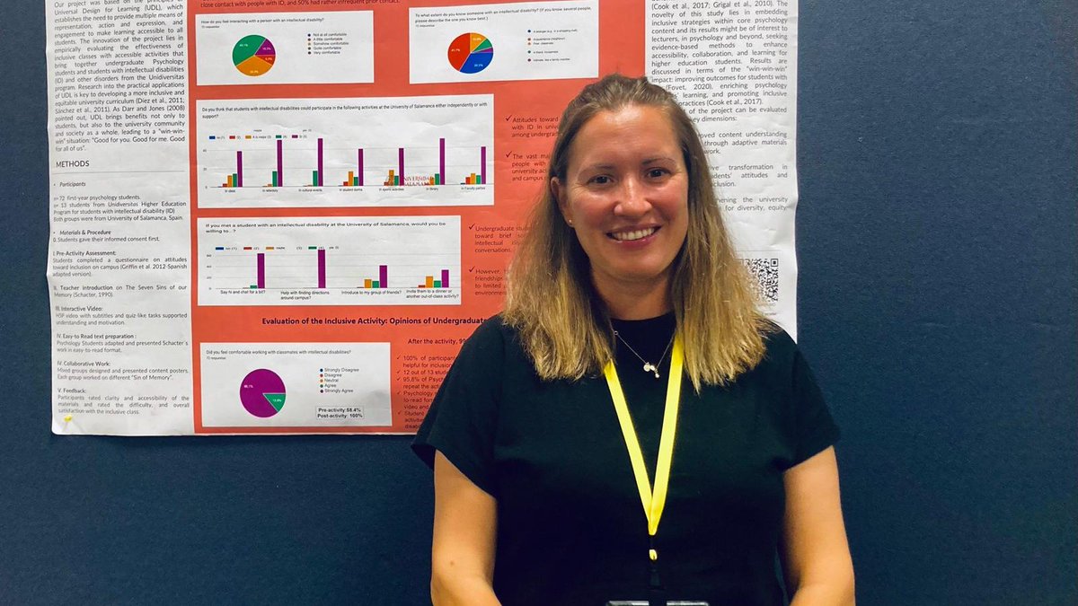 Nuestra compañera Dominika Z. Wojcik ha presentado su trabajo en la Annual Conference on Teaching (ACT) organizada por la (STP) en Minneapolis, EE. UU.

El proyecto evalúa la eficacia de clases inclusivas con actividades accesibles en estudiantes de Psicología y <a href="/unidiversitas/">unidiversitas</a>