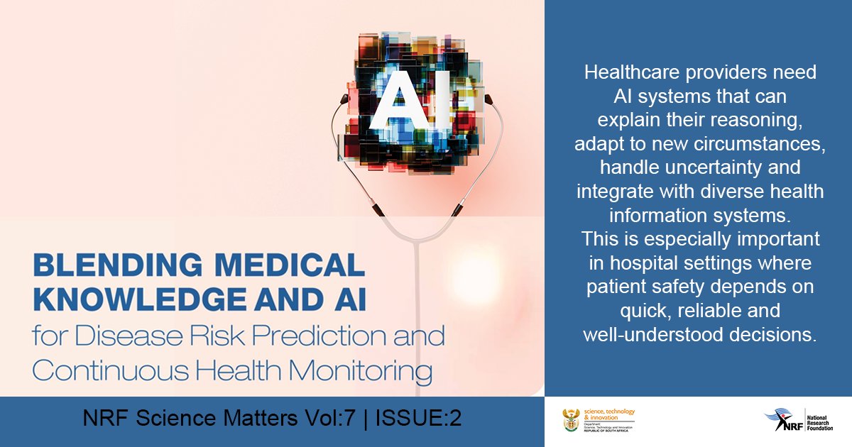 NRF_News's tweet image. #NRFScienceMatters | While AI and machine learning have significantly improved the accuracy of disease prediction, they often don&apos;t explain how results were reached. A research study funded by the NRF aimed to address this challenge. 

Read more: nrf.ac.za/science-matter…