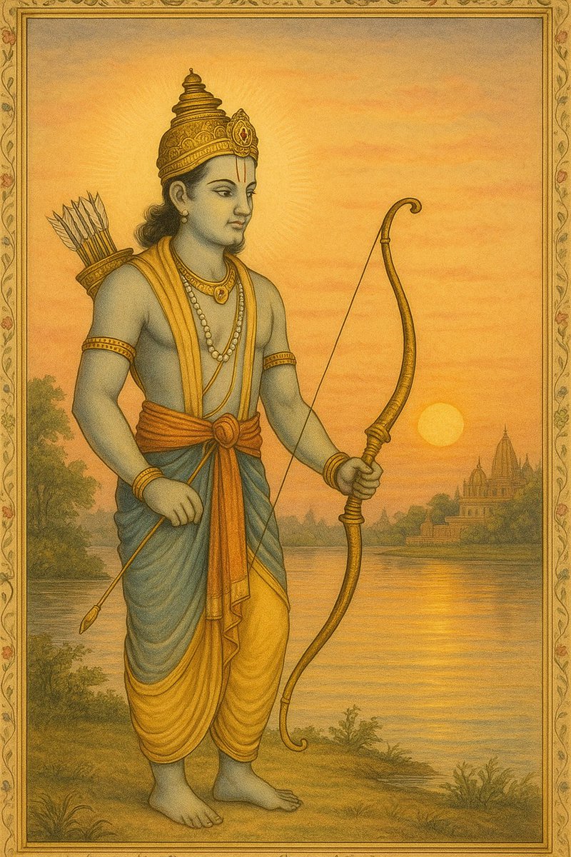 anandmahindra's tweet image. In this festive week of Diwali, what better source of #MondayMotivation than universal lessons from the life of Lord Sri Ram?
He was not just a warrior or king; he was the embodiment of Maryada, the moral boundaries that guide all actions.
Because the battle between good and…