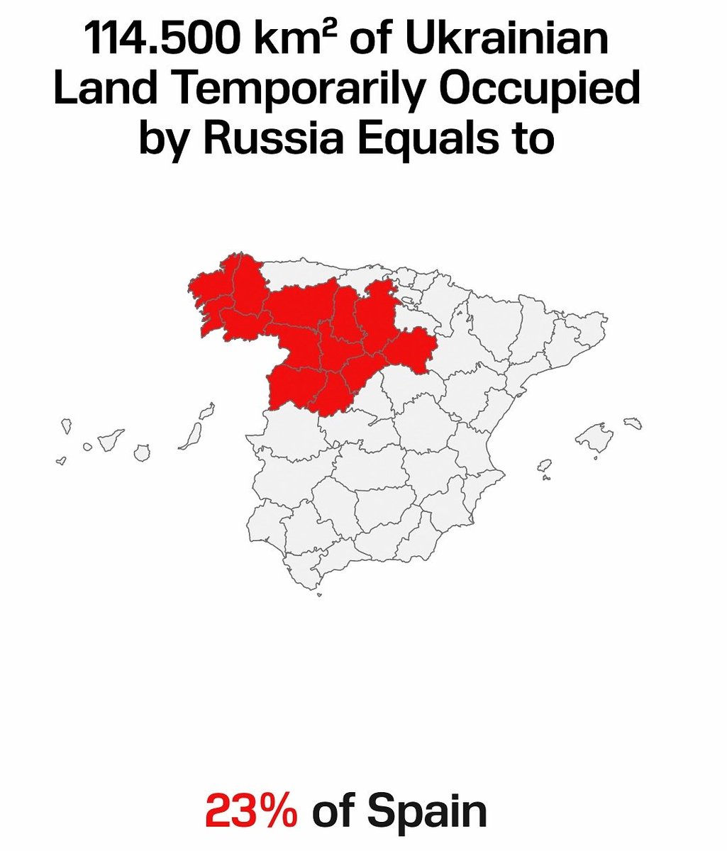 El territorio que Rusia ha invadido en Ucrania trasladado a España.
