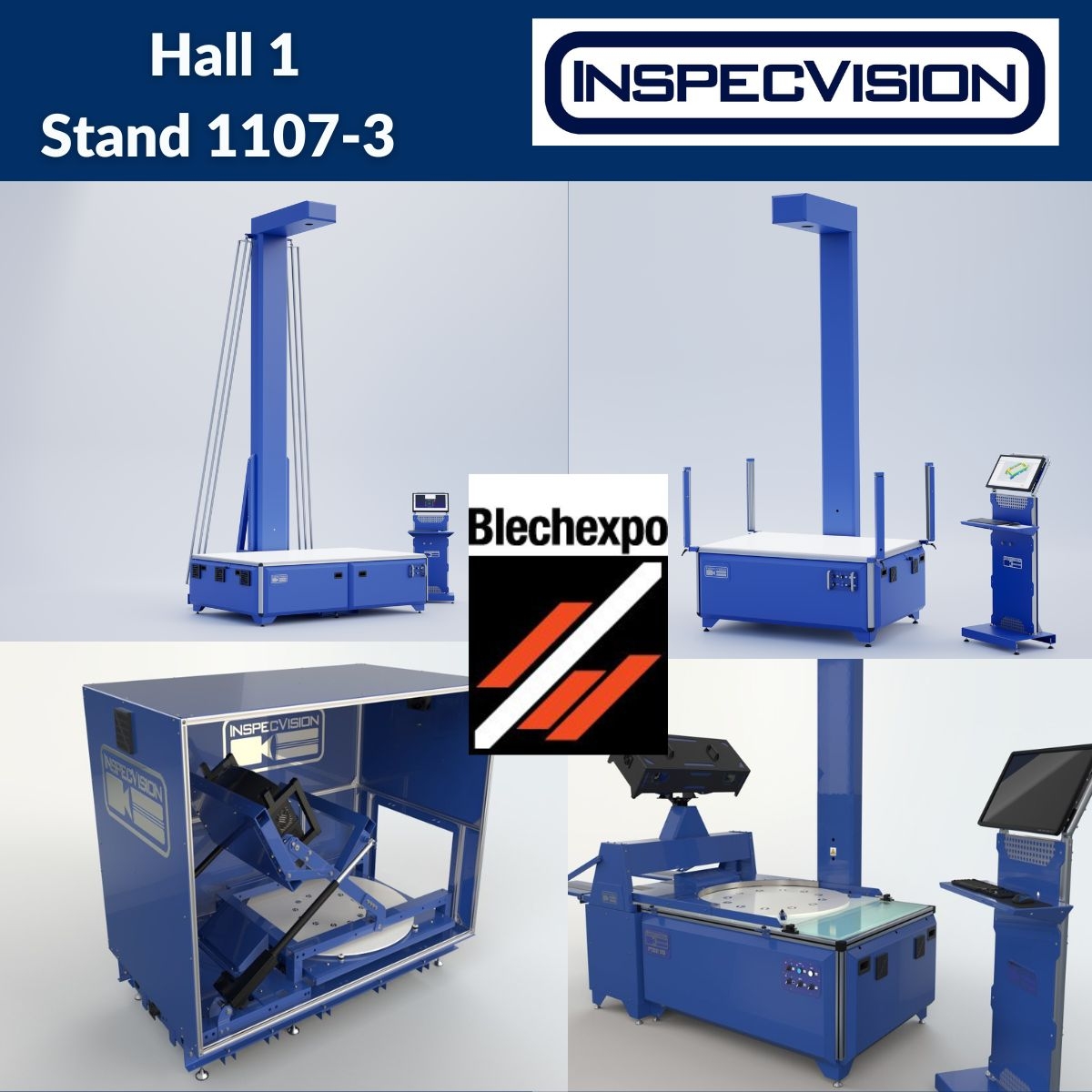 InspecVision's tweet image. We’re all set for Blechexpo 2025!

Join us in Stuttgart where we’ll be showcasing our automated 2D and 3D measurement systems for the sheet metal industry.

Find us in Hall 1, Stand 1107-3 — looking forward to seeing you there!

#Blechexpo #SheetMetal #QualityControl
