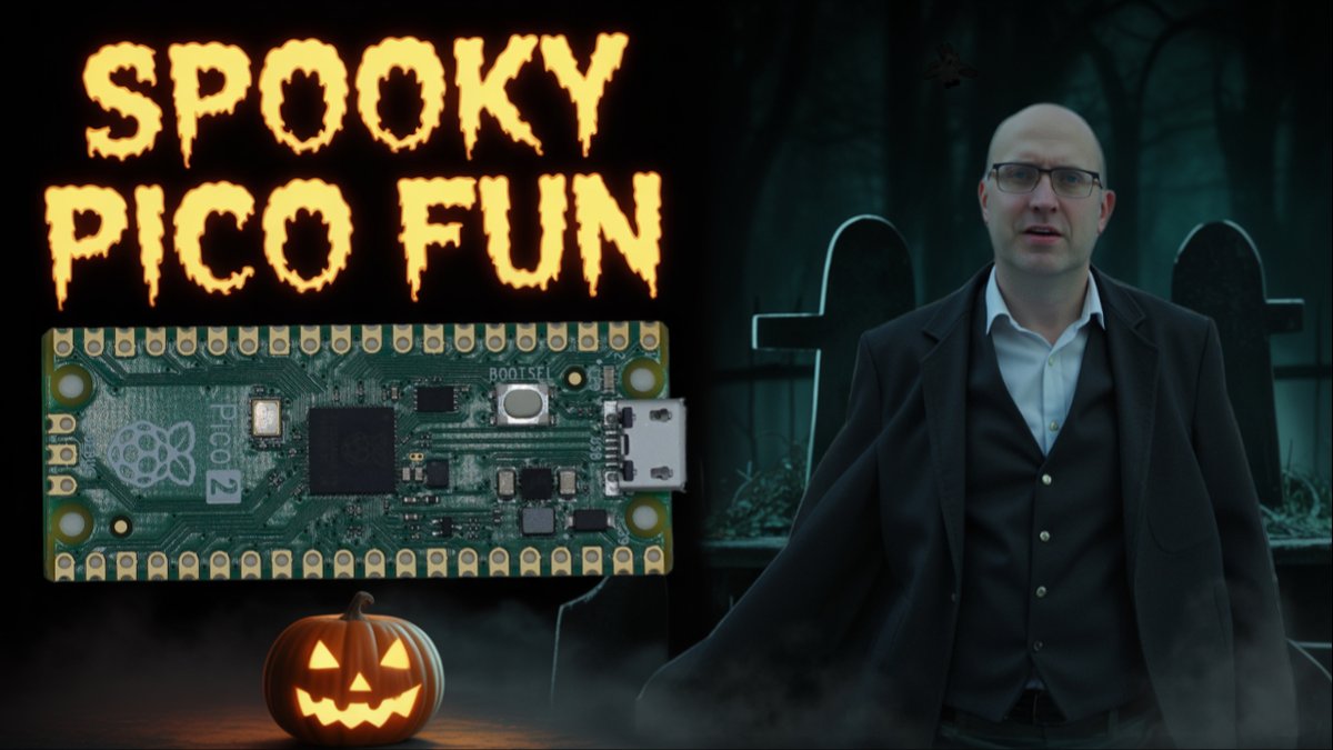 DrJonEA's tweet image. Watchout for my October Livestream. Pico Stories and Pico Project, perhaps some seasonable spookyness too.
YouTube: youtube.com/live/4dNiADWyw…
#rp2040 #rp2350 #raspberrypipico #raspberrypipico2 #pico2 #iot #microcontroller #clang #cpplang #livestream #halloween