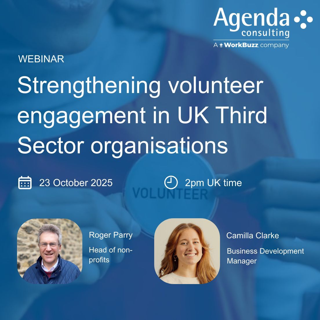 In this week's webinar we'll cover how to measure, understand, and improve volunteer engagement with real-life examples from UK voluntary organisations.

Register for free: agendaconsulting.co.uk/product/webina… 

#VolunteerEngagement #VolunteerRetention #VolunteerSurveys #VolunteerFeedback