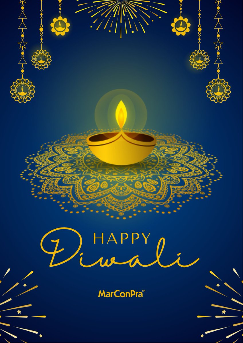 marconpra's tweet photo. To all the dedicated manufacturers and enterprises worldwide delivering round-the-clock services, India extends warm wishes for a joyous Diwali. This Indian festival consistently reinforces the belief in the triumph of good over evil.

#Diwali #Marconpra #PROUD5000 https://t.co/MQqIVH8vPb