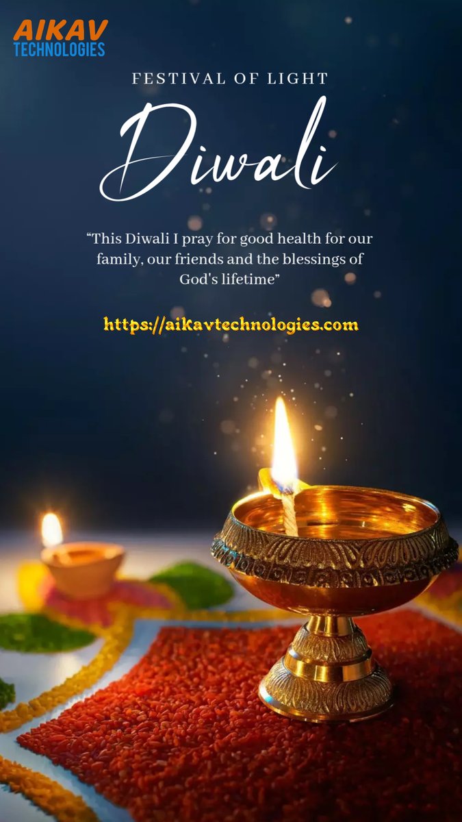 AikavT's tweet photo. ✨ Happy Diwali from Aikav Technologies! ✨
May the festival of lights fill your life with innovation, joy, and success.
Let’s celebrate the spirit of togetherness and light up every corner with positivity and growth.
#HappyDiwali #AikavTechnologies #FestivalOfLights #Diwali2025 https://t.co/v5xNvPrsEh
