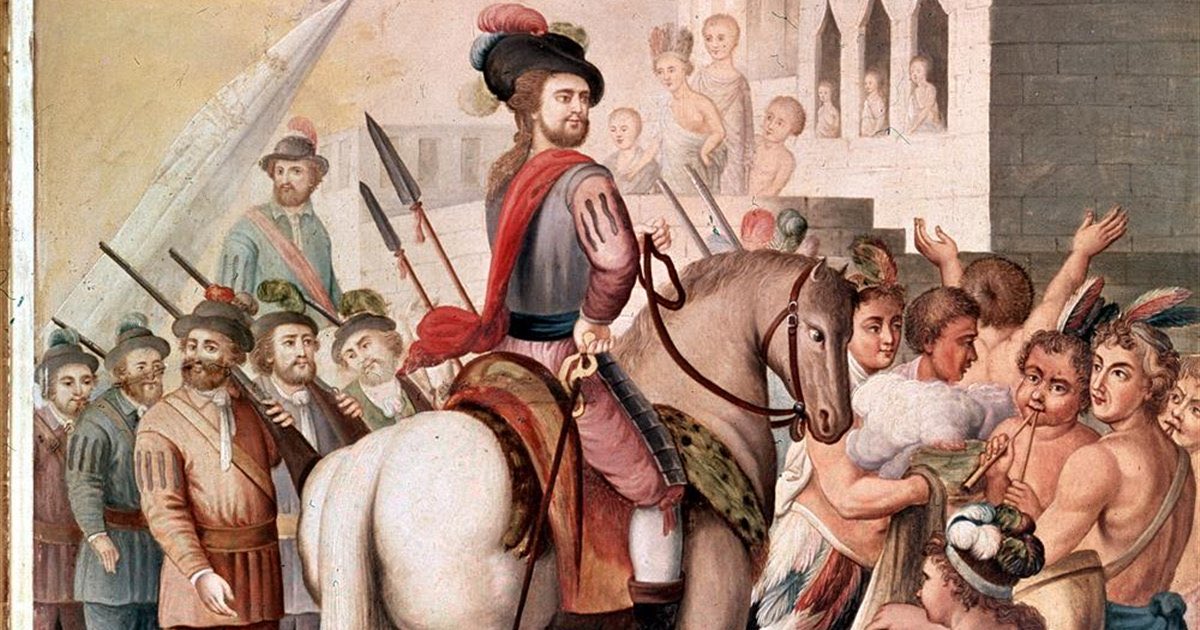 HernanCortes_Ex's tweet photo. Pronto tuve contacto con los pueblos indígenas; algunos fueron aliados, otros enemigos. Escuché hablar de una gran ciudad, Tenochtitlán, levantada sobre el agua y gobernada por un emperador llamado Moctezuma. Aquella historia encendió mi espíritu de conquista. https://t.co/ZmRdUffmjd