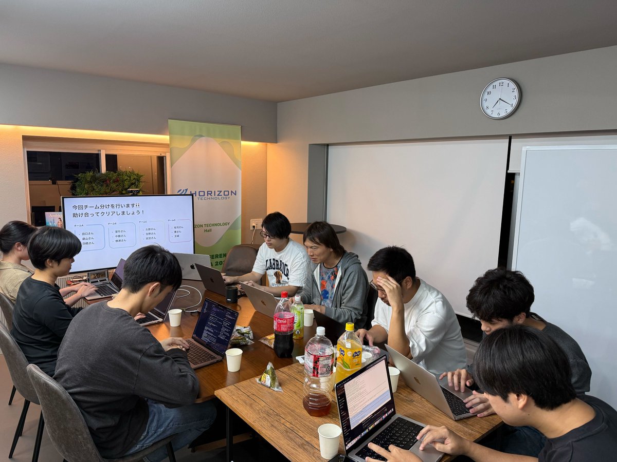HORIZON_TECH_PR's tweet image. 【AWS勉強会 〜応用編〜】
今回は“応用編”として、より実践的なスキル習得にフォーカスした勉強会を開催しました！
皆さんの真剣なまなざしから、和やかな雰囲気での交流まで終始充実した時間に😊
技術の深掘りと仲間との学びが両立できる貴重な場となりました✨
#AWS勉強会 #ホライズンテクノロジー