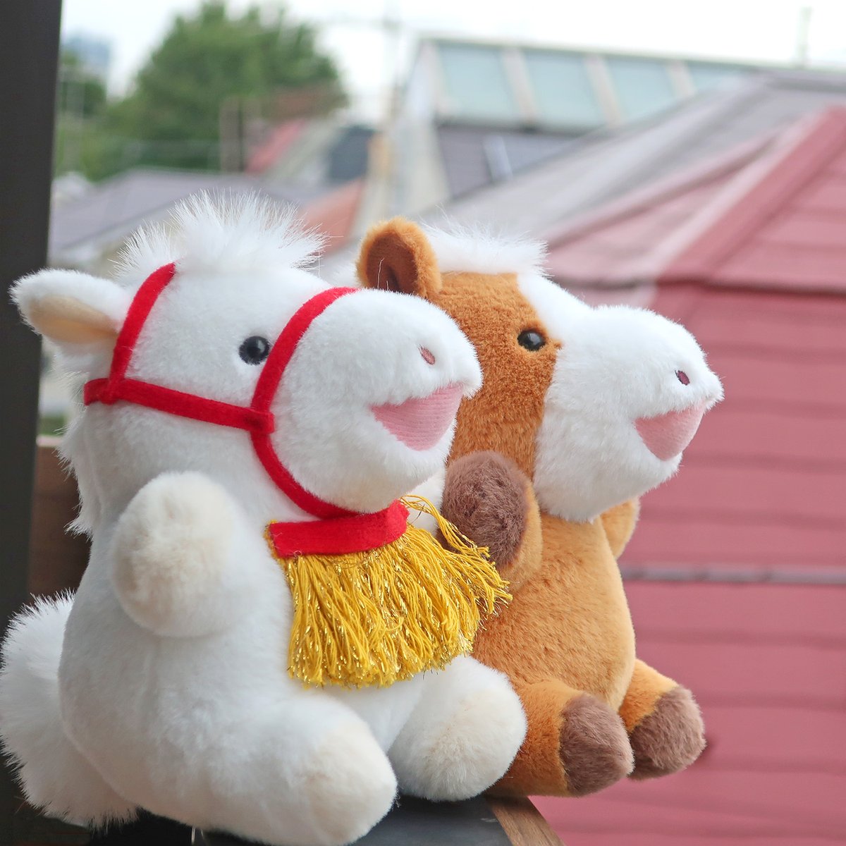 🌲予約販売 受付中🌲 「#干支ぽちゃ うまのこ🐎」ぬいぐるみとキー