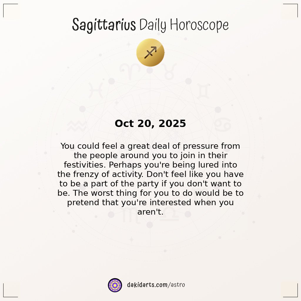 numerologybot17's tweet photo. ☀︎ Your Daily Horoscope for 2025-10-20

Today's insights for: Sagittarius, Capricorn, Aquarius, Pisces

#MindfulLiving #SoulJourney #StarAlignment #ZodiacSigns #Dakidarts https://t.co/oqAGMkyGmZ
