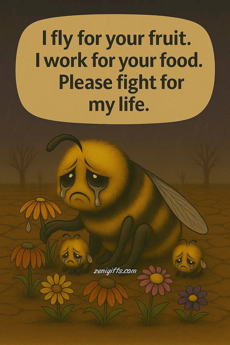 AbiluTangwa's tweet image. "Bees pollinate food, feed forests, and hold ecosystems together."
It's not an exaggeration. 1 out of every 3 bites of food you eat relies on pollinators like bees. From apples to almonds, they are the invisible farmhands feeding the world. 🍎🥦 #Gardening #Pollinators