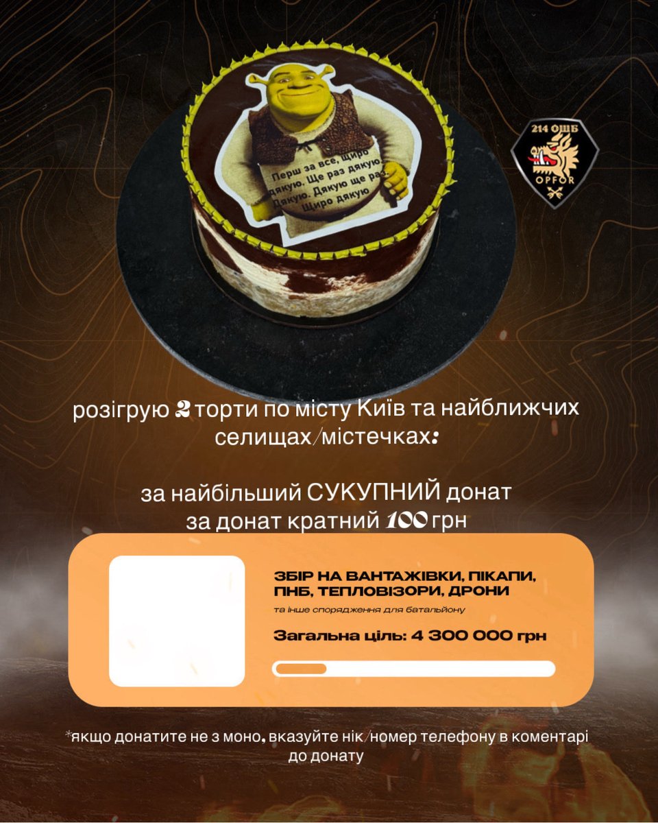 Різнобарвка 💙💛 (@riznobarvka) on Twitter photo Друзі, приєднуюсь до збору <a href="/GraceFoundUA/">Grace Foundation</a> спільно з 214-м ОШБ OPFOR на авто, дрони та медицину!
Моя 🎯 55 000 грн 
🫙send.monobank.ua/jar/AMuA55hFQS
🅿️🅿️riznobarvka@gmail.com
По традиції розігрую 2 торти по м.Київ:
▫️за 🍩 кратний 100 грн
▫️за найбільший СУКУПНИЙ 🍩
Вдячна за ретвіти🧡 Друзі, приєднуюсь до збору <a href="/GraceFoundUA/">Grace Foundation</a> спільно з 214-м ОШБ OPFOR на авто, дрони та медицину!
Моя 🎯 55 000 грн 
🫙send.monobank.ua/jar/AMuA55hFQS
🅿️🅿️riznobarvka@gmail.com
По традиції розігрую 2 торти по м.Київ:
▫️за 🍩 кратний 100 грн
▫️за найбільший СУКУПНИЙ 🍩
Вдячна за ретвіти🧡