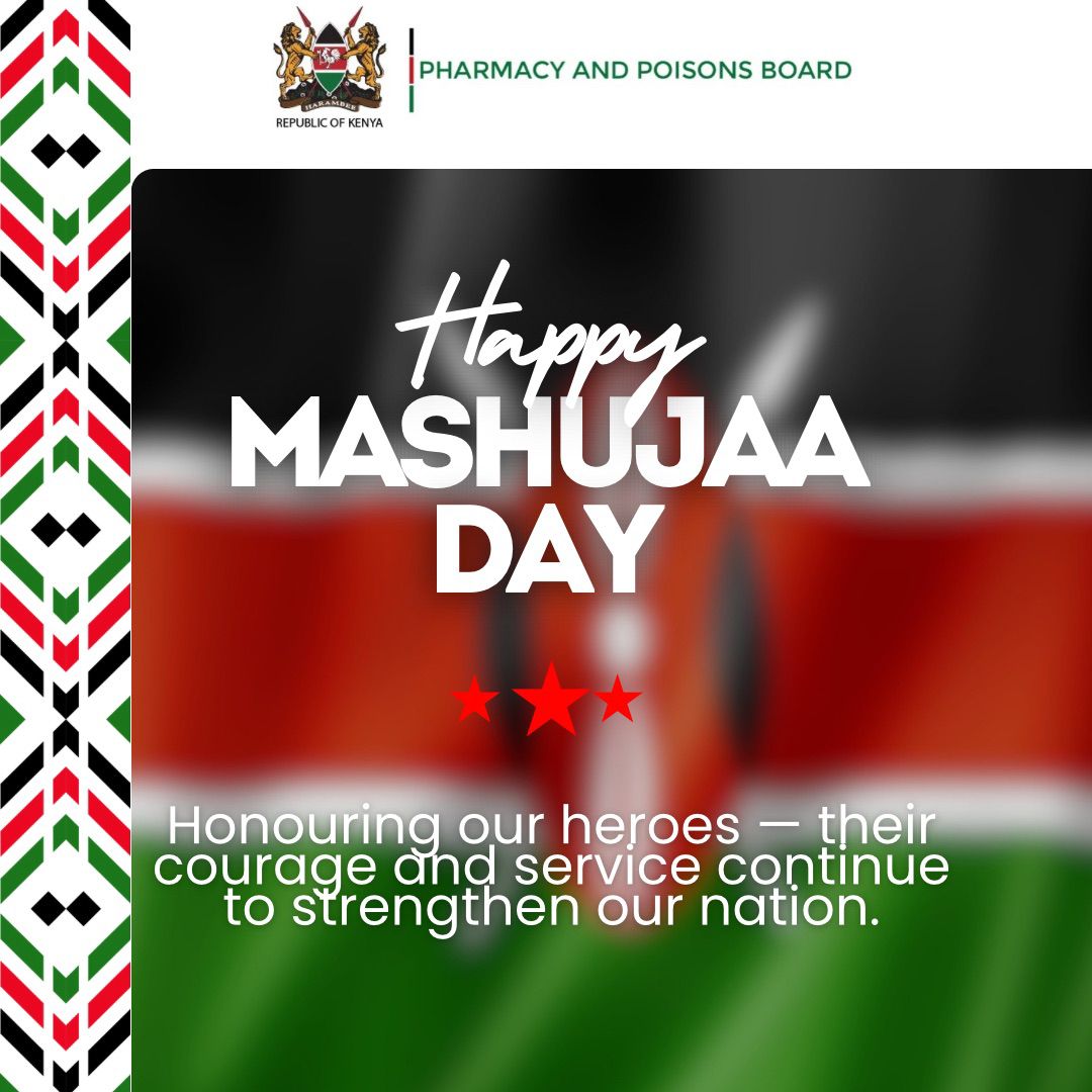 Happy #MashujaaDay 

Together, we honour the past, celebrate the present, and build the future.