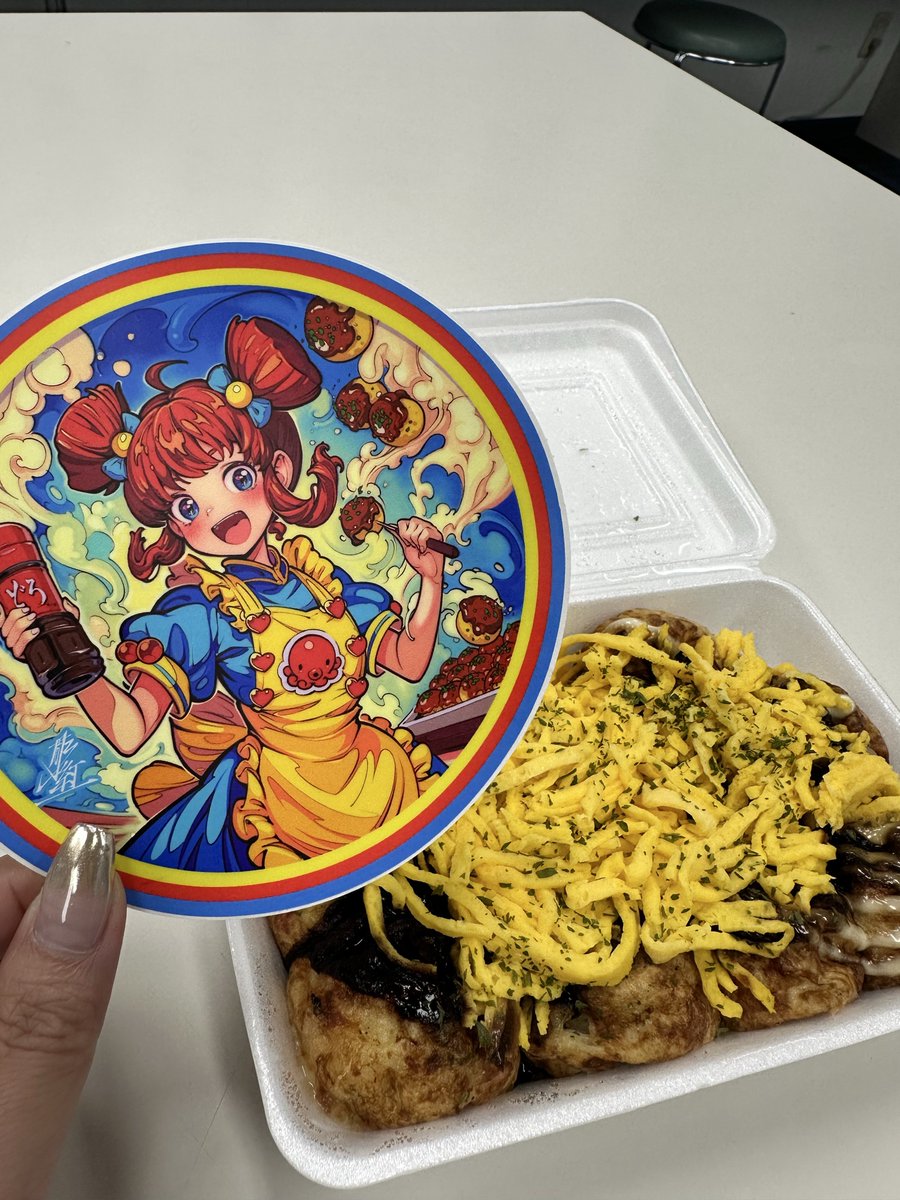 ita3_obc's tweet image. 🍴いっぺん食べてみて〜!!🍴
#OBCラジオまつり でタイアップして頂く
GOONIES(グーニーズ)さんのたこ焼き🐙
店長さんも岡山県ご出身という事で
岡山名物「えびめし」をモチーフにした
たこ焼きを作ってくださいました☝️
ぜひ、来てください!
#いた3 #ラジオ大阪