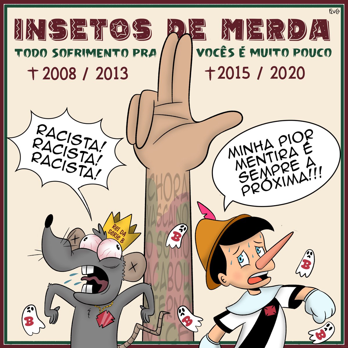 Fluco (@flucomic) on Twitter photo DIA DE CLÁSSICO! NA NOSSA CASA! 🇭🇺⚔
Hoje o nosso Fluzão enfrenta o BBBBBasco no Maracanã pelo <a href="/Brasileirao/">Brasileirão Betano</a>! SÃO MAIS QUE TRÊS PONTOS, É GUERRA!
As mentiras e falsas acusações são formas de não serem esquecidos no século do ostracismo, não se importam com pautas.
Pelo povo. 🇭🇺 DIA DE CLÁSSICO! NA NOSSA CASA! 🇭🇺⚔
Hoje o nosso Fluzão enfrenta o BBBBBasco no Maracanã pelo <a href="/Brasileirao/">Brasileirão Betano</a>! SÃO MAIS QUE TRÊS PONTOS, É GUERRA!
As mentiras e falsas acusações são formas de não serem esquecidos no século do ostracismo, não se importam com pautas.
Pelo povo. 🇭🇺