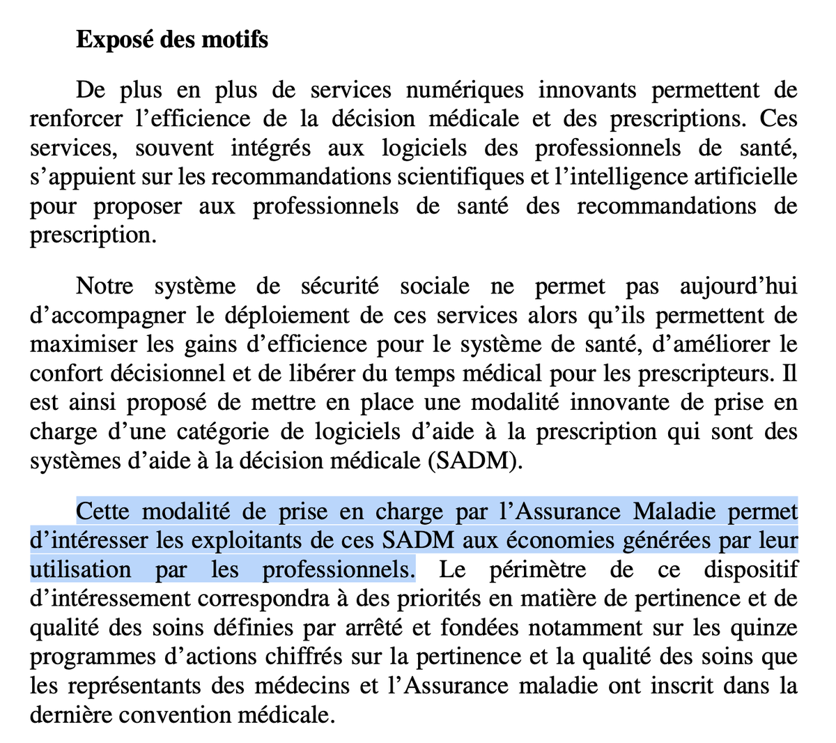 Article 30 du #PLFSS2026 :

💊 Les éditeurs de logiciels vendront leurs produits aux médecins et toucheront un intéressement sur les économies réalisées.

En clair : on fait de nous le bras armé de leur business plan.

Le médecin soigne, d’autres encaissent.

<a href="/FMFofficiel/">FMF_Fédération des Médecins de France</a>