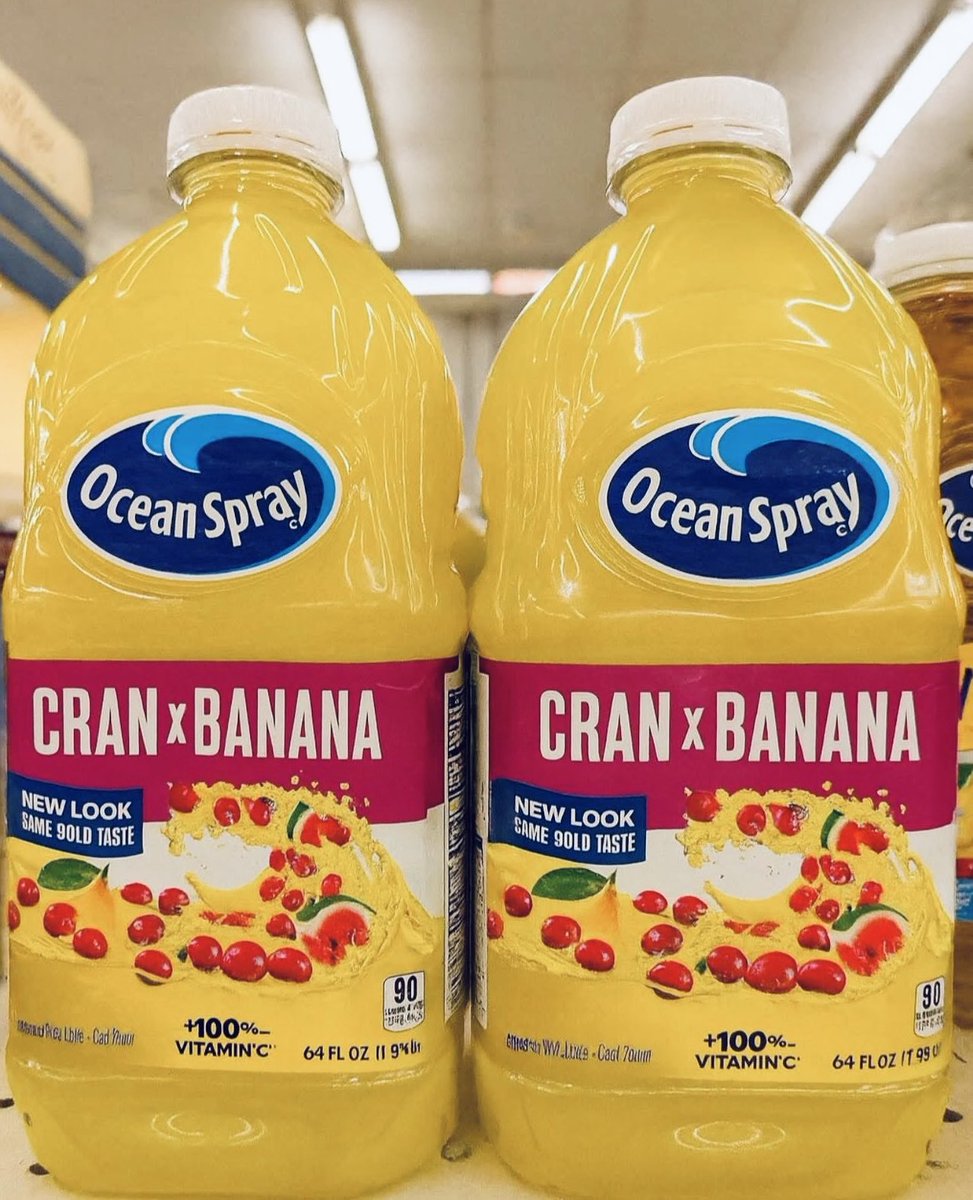 ReddCinema's tweet image. Cran x Banana 😍 Somebody try this and tell me if it’s good or not !