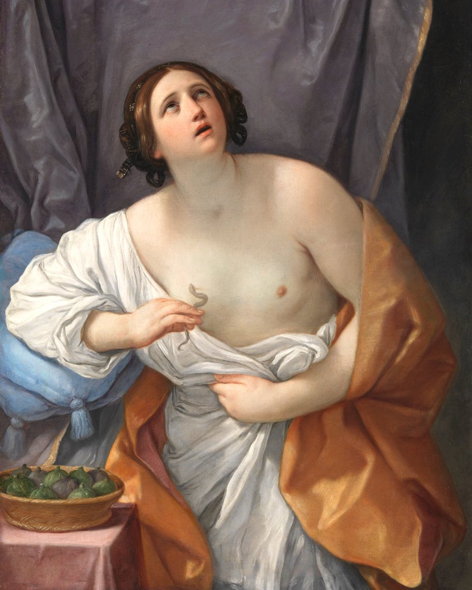 cecchi_giovanna's tweet image. Le persone che attribuiscono grande valore a giardini, edifici, vestiti, gioielli o qualsiasi altro bene sono meno socievoli e accomodanti; perdono di vista le persone.

▪️Goethe

🎨 G. Reni, Cleopatra, 1640 
#BuongiornoATutti 
🔥☕🍁