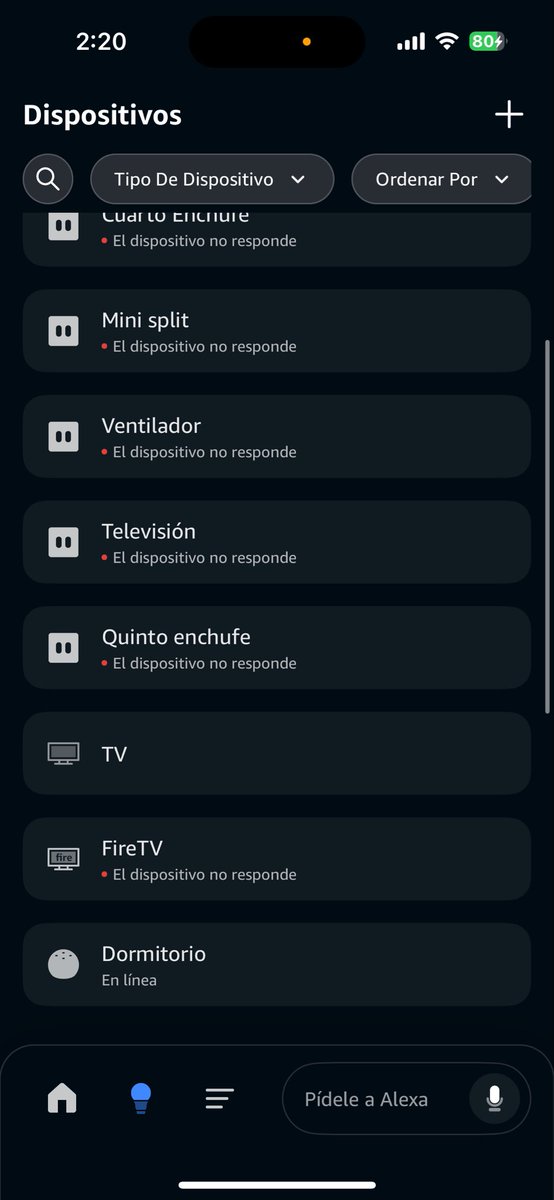 _elsjorge's tweet photo. @AmazonHelp me marca que mis dispositivos no está línea, no responde mi Alexa nada funciona https://t.co/ePKPIlohPM