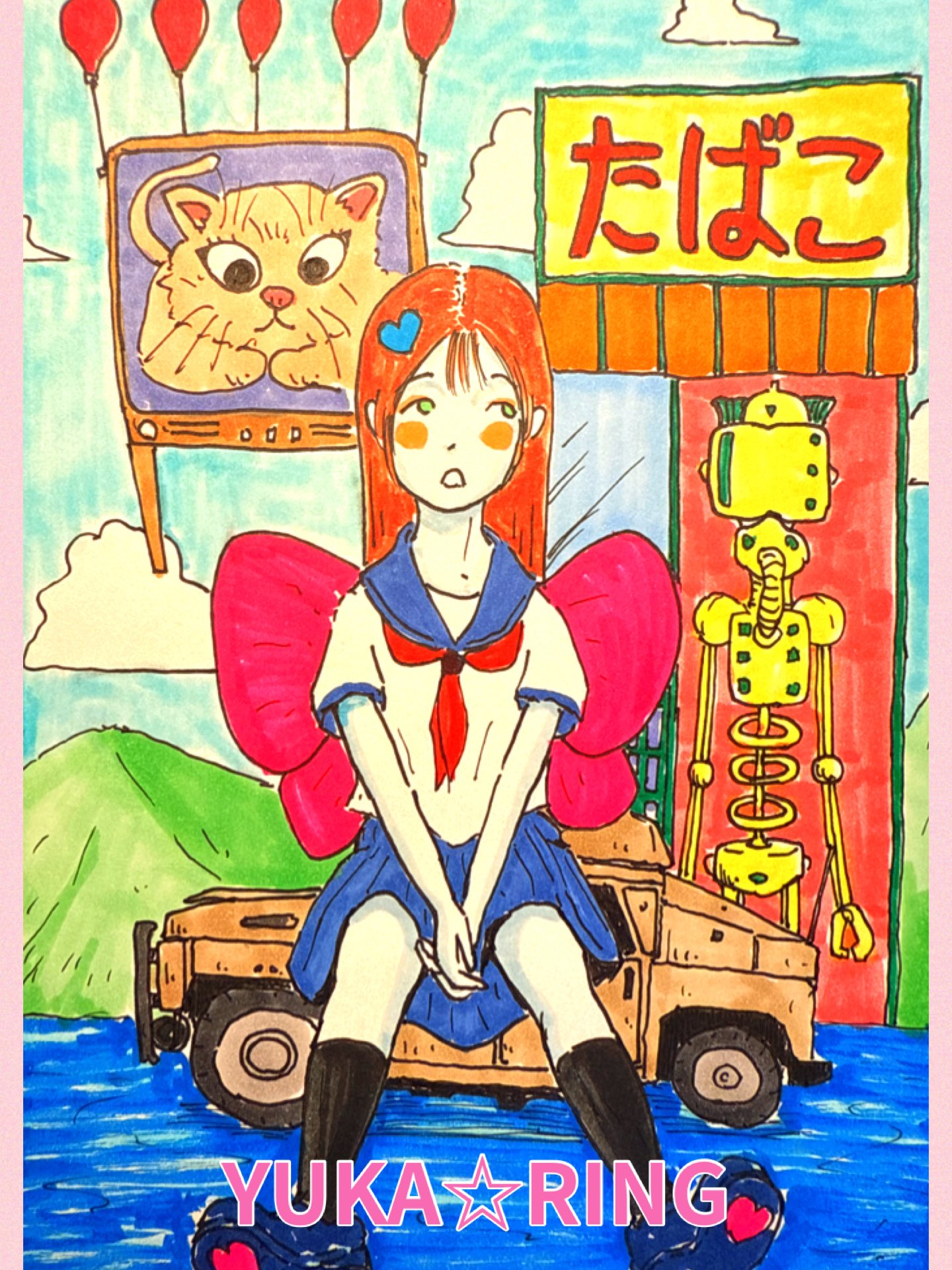 手描きイラスト　アナログ絵　金のぐるぐるおにぎり 手描きイラスト アナログ絵 金のぐるぐるおにぎり 手描きイラスト