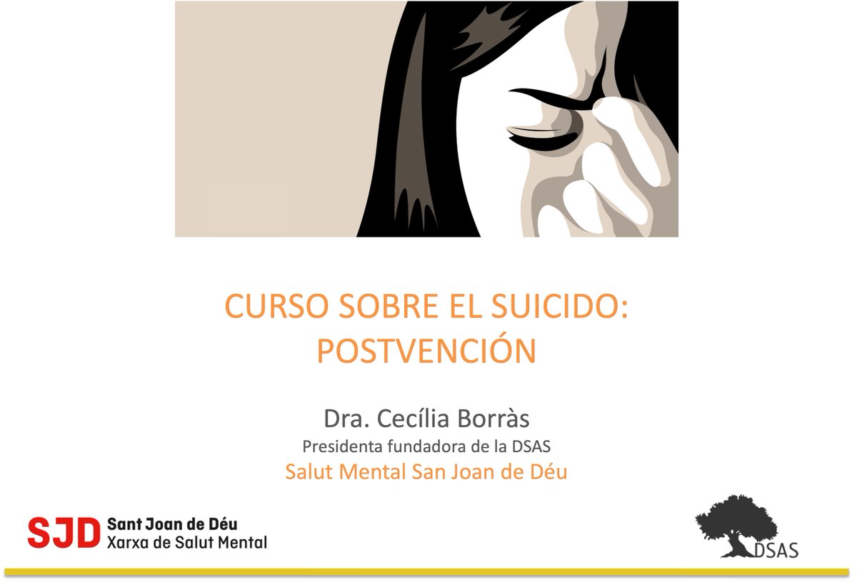 La setmana passada, la presidenta de DSAS, Cecília Borràs, va impartir una formació sobre l’atenció després del suïcidi, adreçada a prevenir i donar suport a les persones afectades per una mort per suïcidi. El curs estava destinat als professionals de l’Hospital de Sant Joan de