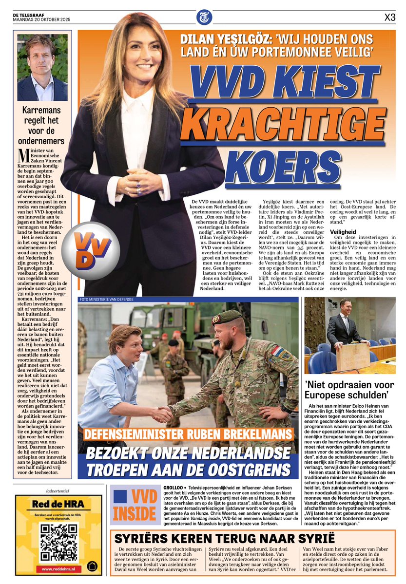 Onze Telegraaf-voorpagina! 🔥

Over rust in je portemonnee en een sterk en veilig Nederland. 👇