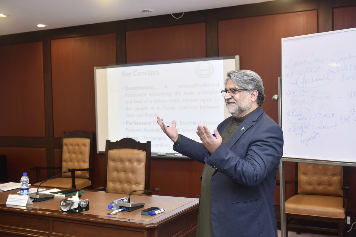 PIPS_GOV's tweet image. The Pakistan Institute for Parliamentary Services (PIPS) commenced the             Pre-Promotion Training Course for Section Officers of the National Assembly Secretariat on October 15, 2025,
The inaugural session was moderated by Mr. Taj Muhammad, Director (PDP).