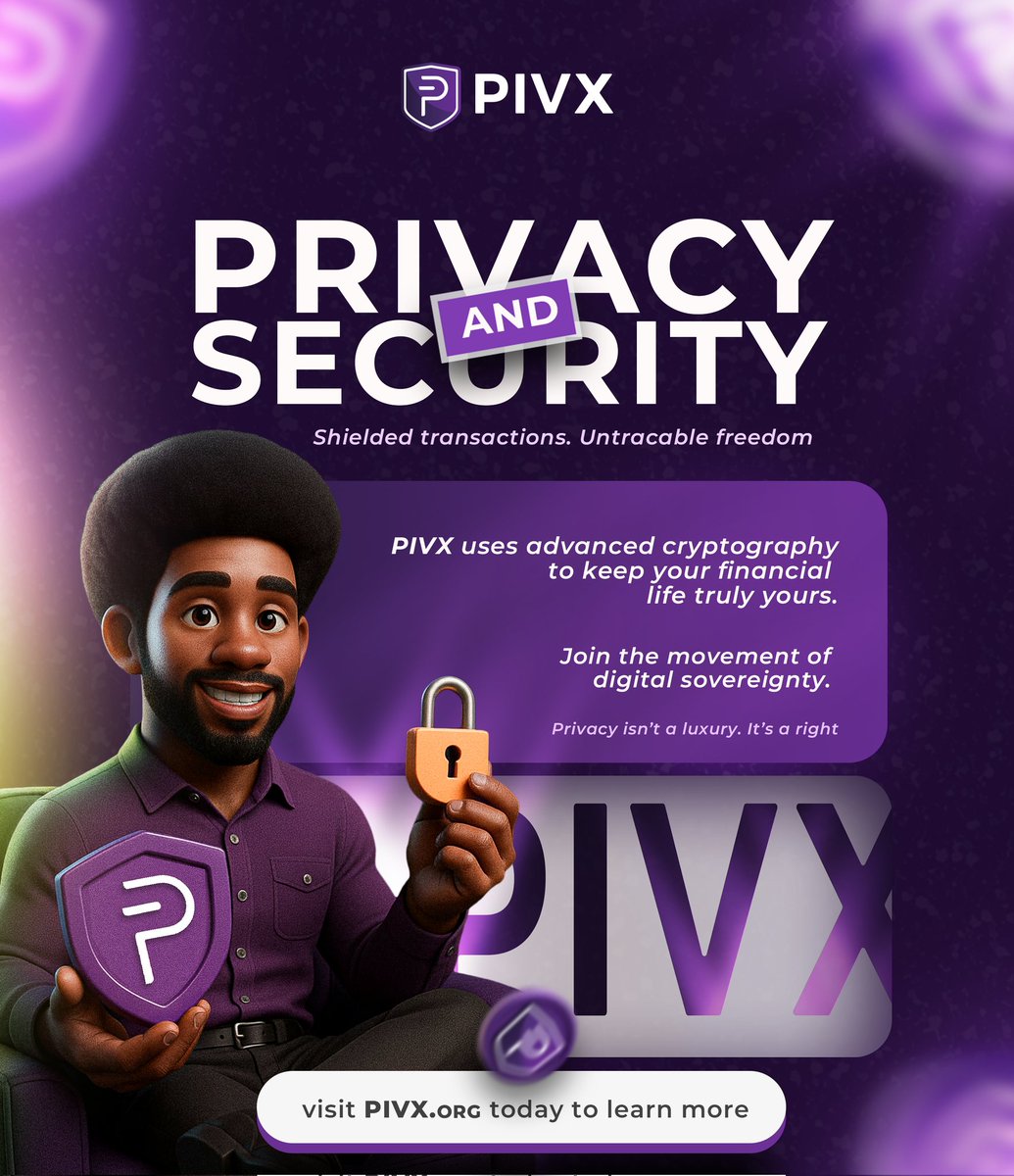 Cosmos_web3's tweet image. GM #PIVX
  Privacy is not a choice it’s protection for the community 🔐
Right now, with the world facing serious privacy challenges, everyone knows that your freedom and privacy come before anything else🙌
At all times, this is the mission of @_PIVX  to give you security.