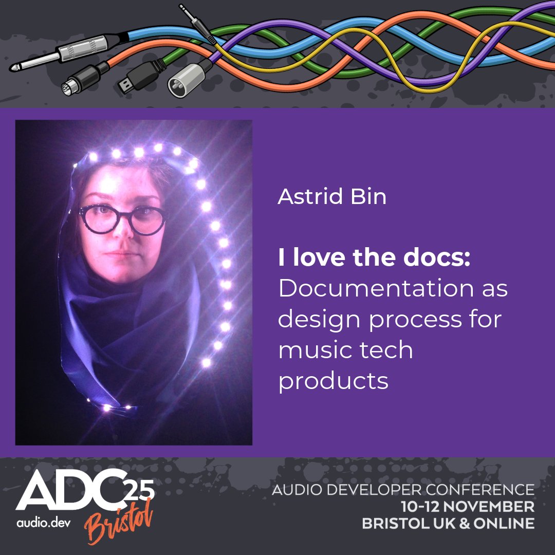 audiodevcon's tweet image. ADC25 Speaker: Astrid Bin
How I Learned to Love the Docs: Documentation As Design Process for Music Tech Products
Why writing docs might be the most powerful design skill you’re not using.
👉 conference.audio.dev/session/2025/i…
10-12 Nov Bristol UK & Online
#audio #developer #programmer