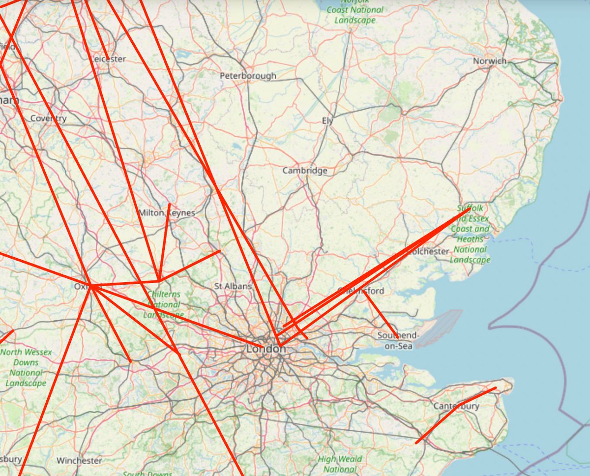 Charlie Peters (@cdp1882) on Twitter photo GB News has established widespread trafficking of victims into London by grooming gangs.
This is a snapshot of the trafficking routes we found  across the country.
Why were they taken to London? Because the networks had allies in the capital. The pattern exists in London too. GB News has established widespread trafficking of victims into London by grooming gangs.
This is a snapshot of the trafficking routes we found  across the country.
Why were they taken to London? Because the networks had allies in the capital. The pattern exists in London too.