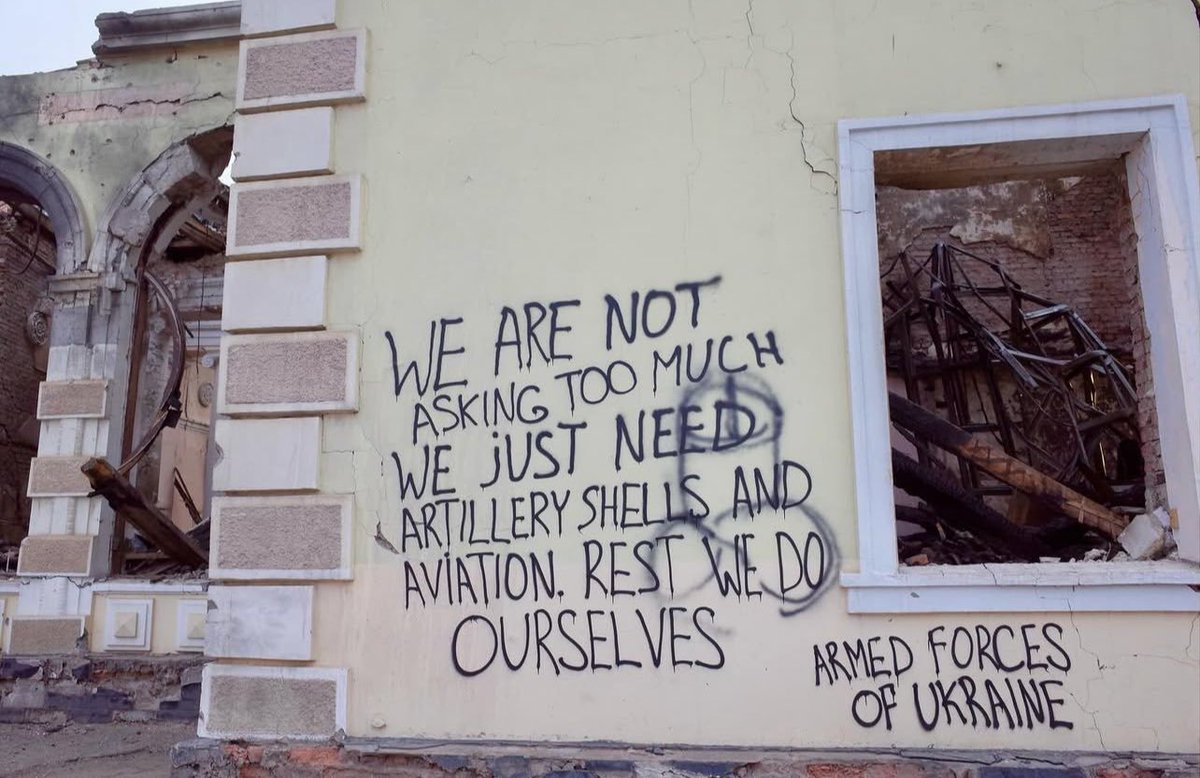 Message to the world from the Armed Forces of Ukraine.

STILL we have failed them.