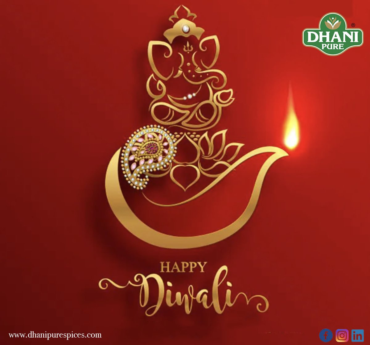 Wish you a very Happy Diwali!

May this festival bring lots of prosperity and joy to you and your family!

Enjoy the festivities with the spice of Dhani Pure Spices!!

#spices #spices #masala #rich #pure #natural #fresh #SahiPakdeHain #pure #rich #food #Diwali