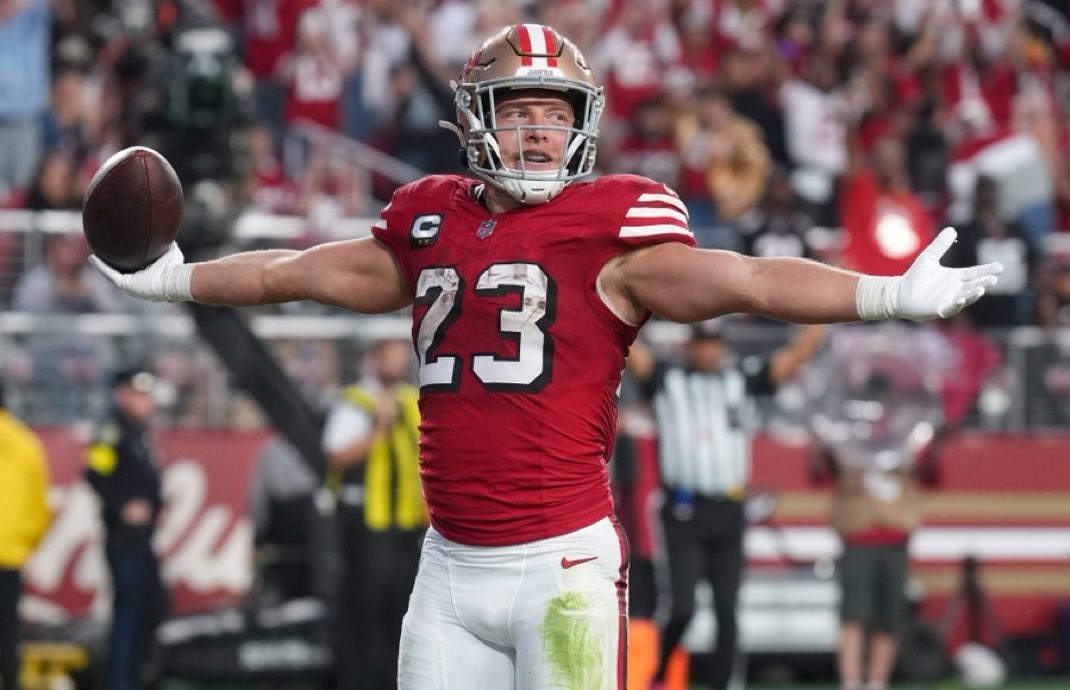 theblaneware's tweet image. 🚨BREAKING🚨#49ers seem to target only one single player on offense named #ChristianMcCaffrey 🤯

Defenses should take note! 

#AskBwareFF

Please follow and good luck! 👍