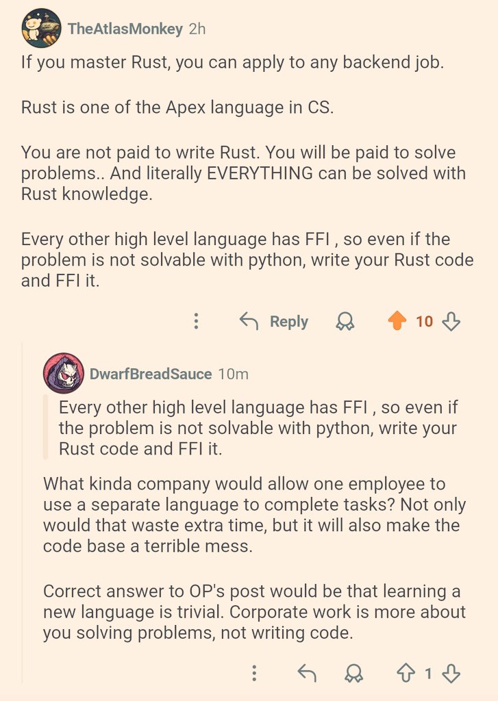 thatinrust's tweet image. Why Rust is a good first programming language