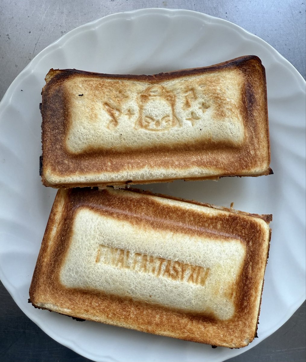 今日のお昼はホットサンド

中身はツナマヨハムよ