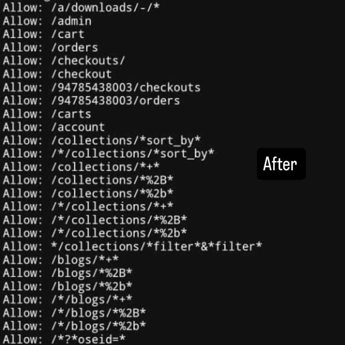 Fakulujosamuel's tweet image. 💼 Professional Post
Just completed a robots.txt configuration and optimization for store ensuring their Shopify store is fully optimized for search engine efficiency, security, and structured crawling.
#Shopify #SEO #WebOptimization #eCommerce