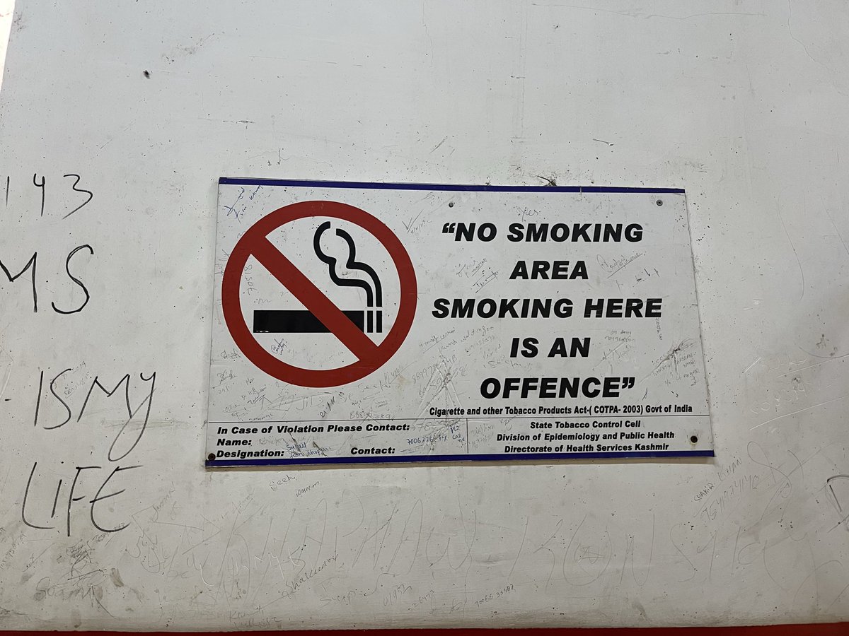 Scenes from GMC Anantnag…🤦🤦
This banner is outside the Ladies washroom, and this guy decided to leave his number there hoping that someday someone will call him.
Please call this number,he is dying…