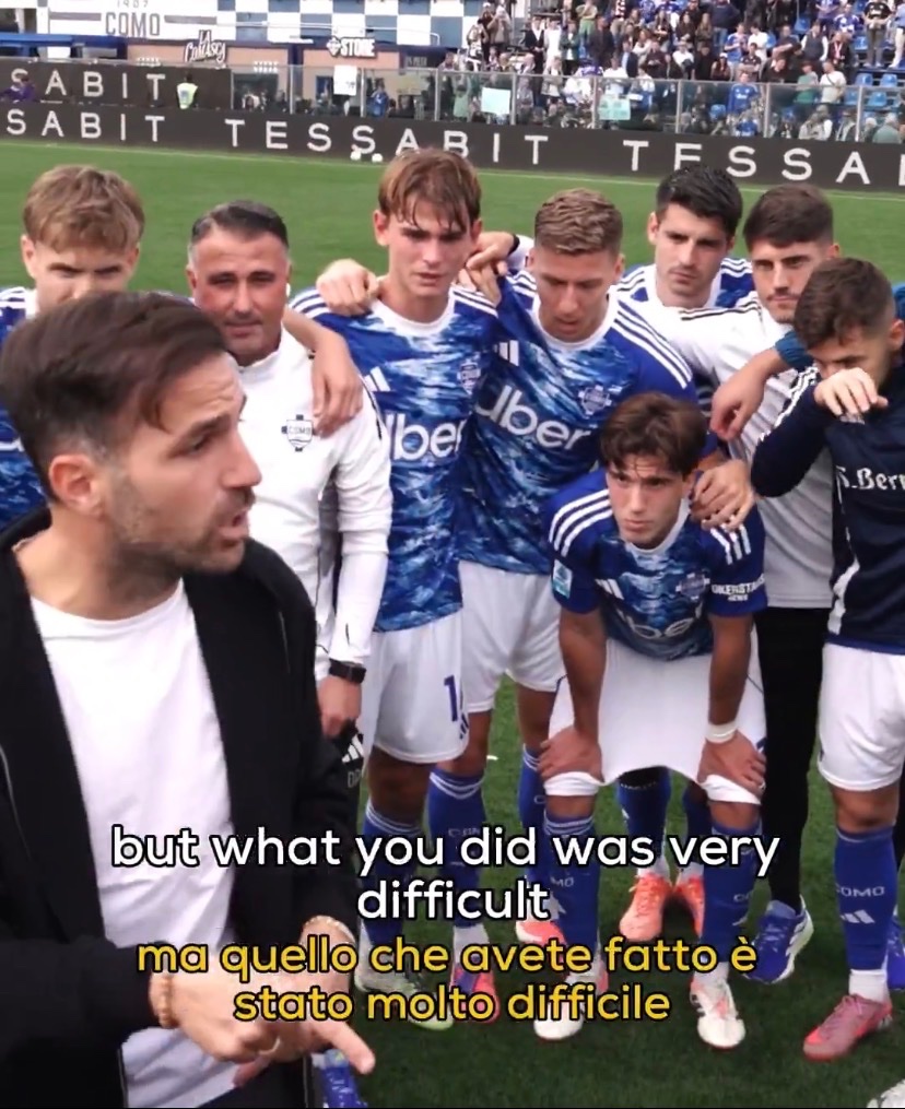 🚨🗣️Cesc Fàbregas to his Como players after beating Juventus: 

"I have one word, only one word. I'm so proud of you. From there, you watch football very easily, but what you did was very difficult. 

"We run. 1 minute, 20 minutes, 10 minutes, I don't care. You need that