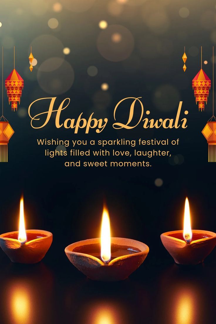Wishing you a happy  Diwali full of light, laughter, and endless joy. 🪔