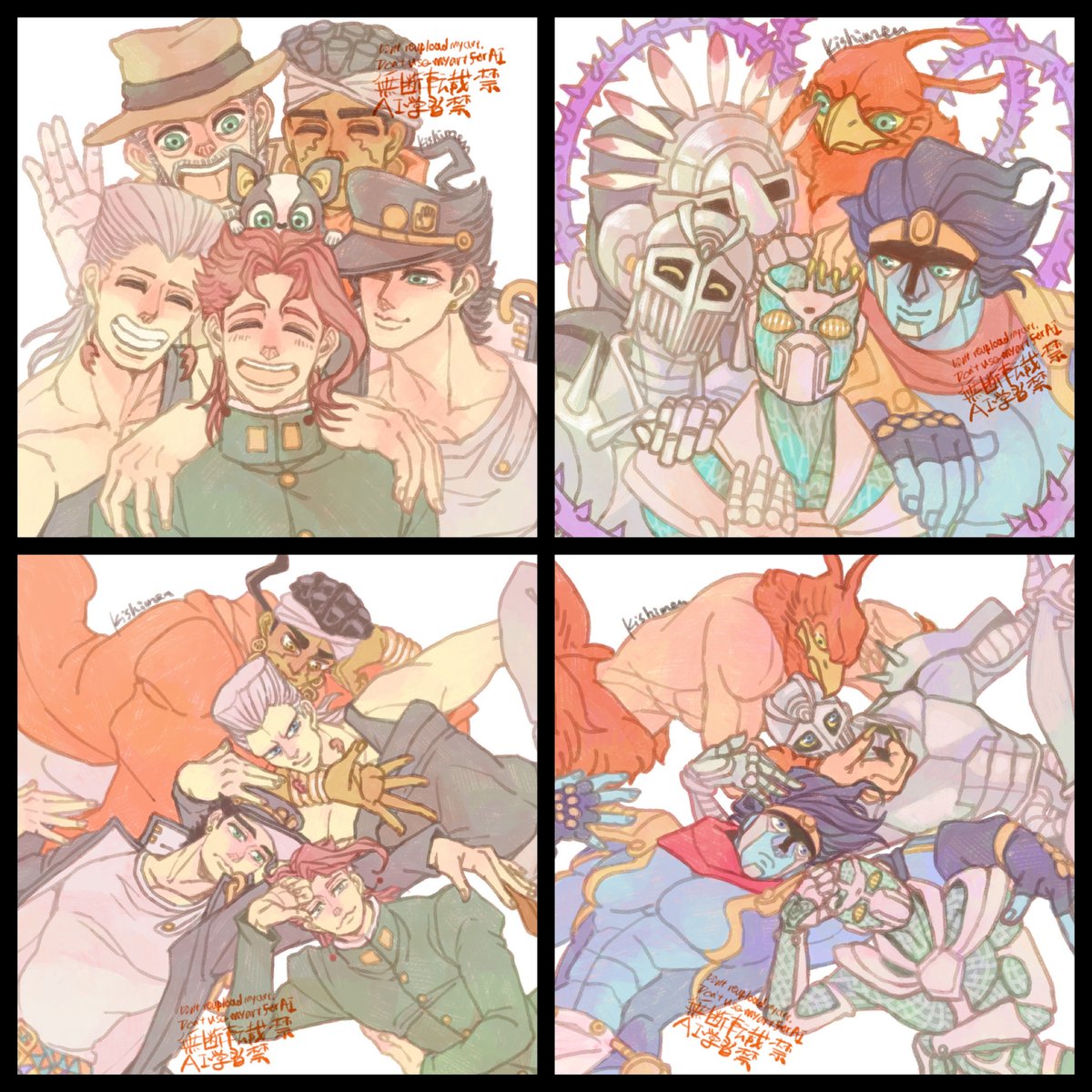 hiramenn's tweet image. 本体とスタンド同じシチュは楽しいからそのうちまた何かリクエストやりたい