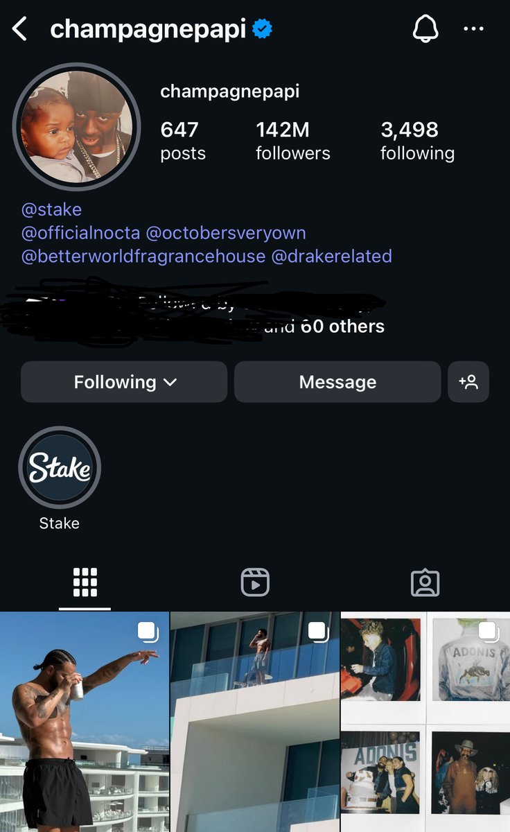 Drake unpinned the dog house post, iceman time 🧊🦉