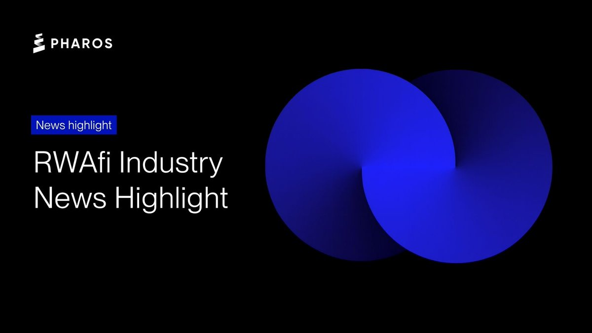 pharos_network's tweet image. RWAfi industry news highlight:
More Wall Street giants are putting RWAfi into action from vision to implementation, accelerating the real-world adoption and maturity of tokenized finance across global markets