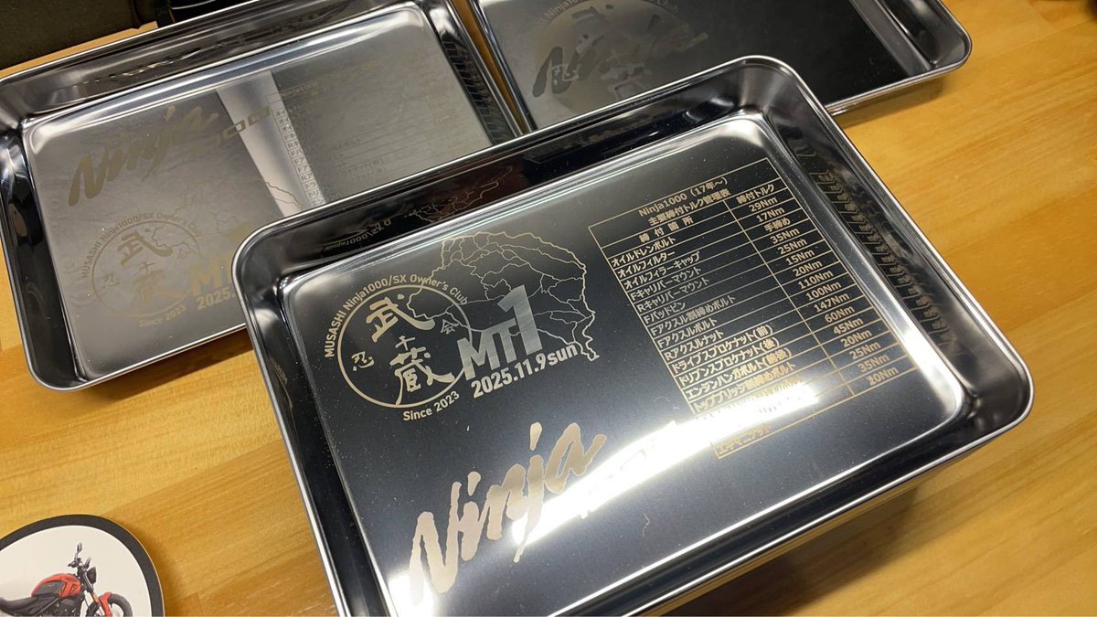 ミーティングの景品をチラ見せ 第1弾☝️ 主要な締付トルクが一覧で