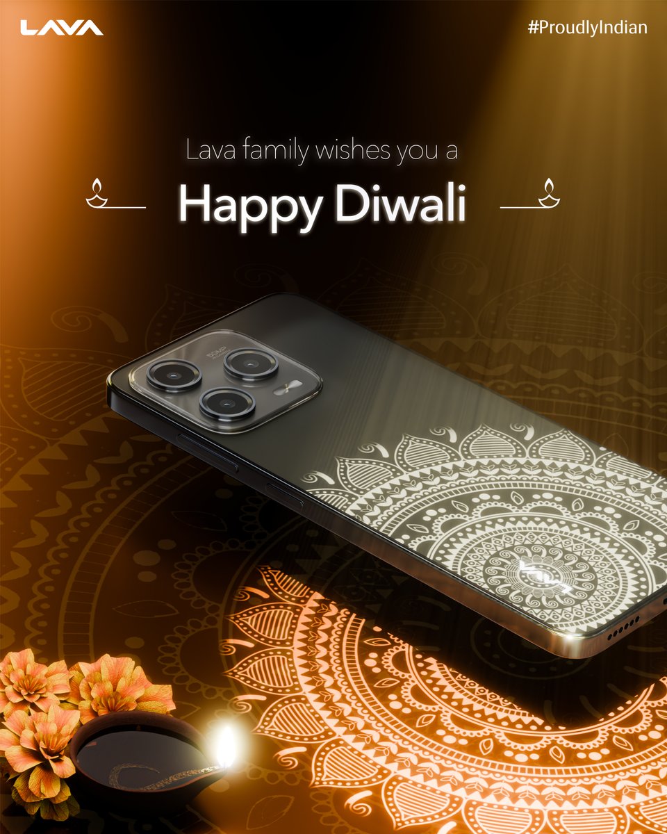 LavaMobile's tweet image. This Diwali, let every light remind us of the power we hold — to build, to create, and to shine brighter together.
From the entire Lava family,
Happy Diwali! 🪔
#ProudlyIndian #LavaMobiles #Diwali