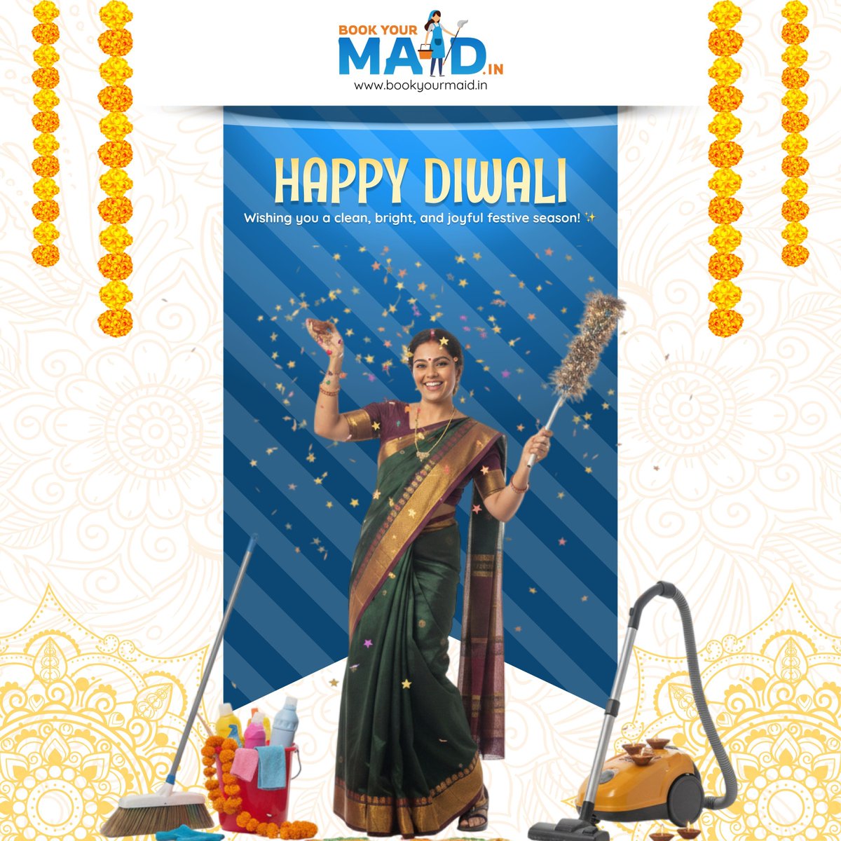 BookYourMaid's tweet photo. Happy Diwali | From BookYourMaid

Happy Diwali 2025! May your home shine bright with joy, peace &amp; prosperity.

Make your home festive-ready! Book trusted home help in Mumbai 👉 https://t.co/ce8pioX9ZY

#HappyDiwali #Diwali2025 #BookYourMaid https://t.co/e5UHDymEbP