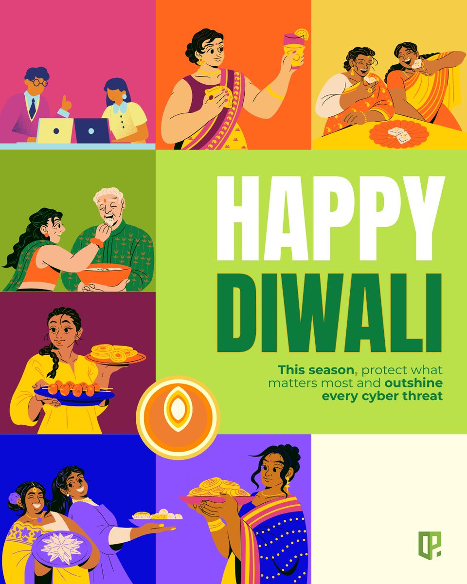 DelphiInfotech's tweet image. Happy Diwali! ✨
As the lights shine bright, remember to protect what matters most—your digital life! This season, let's celebrate safely.
At Delphi, we’re here to help you outshine every cyber threat. Focus on joy; we'll handle the defense.